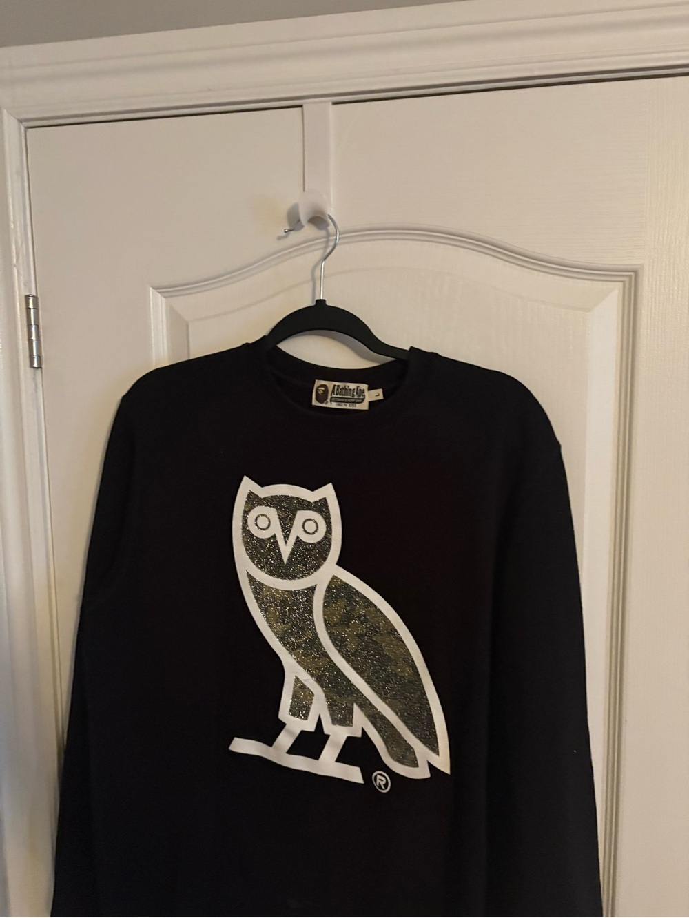 OVO x BapeGod Glass beads Woodland Camo Men's Sweatshirt - OVO Style